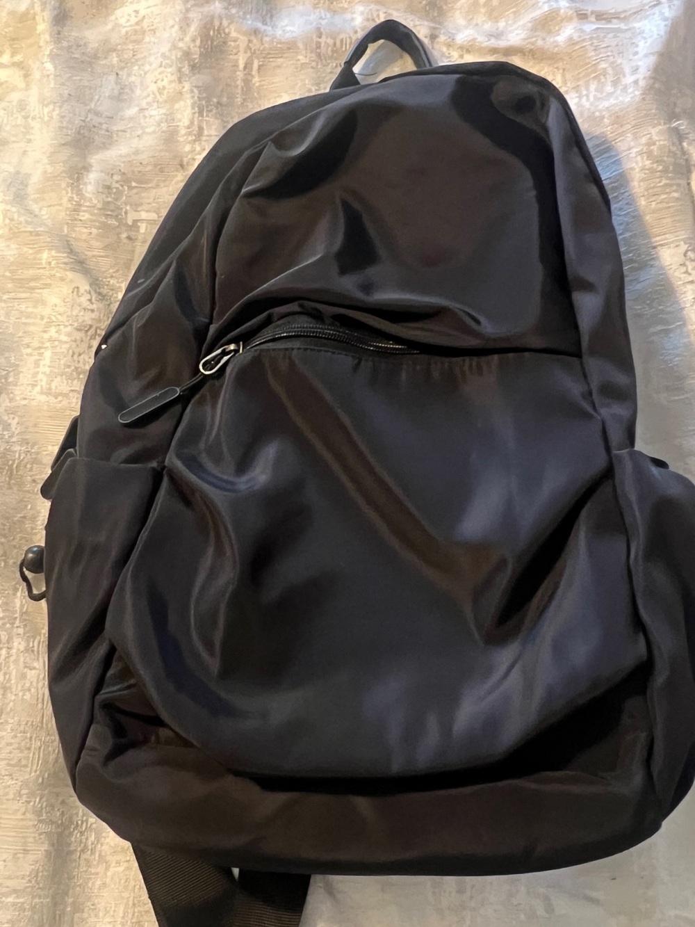 Sleek Black Women's Crossbody Bag - Everyday Nylon Carry